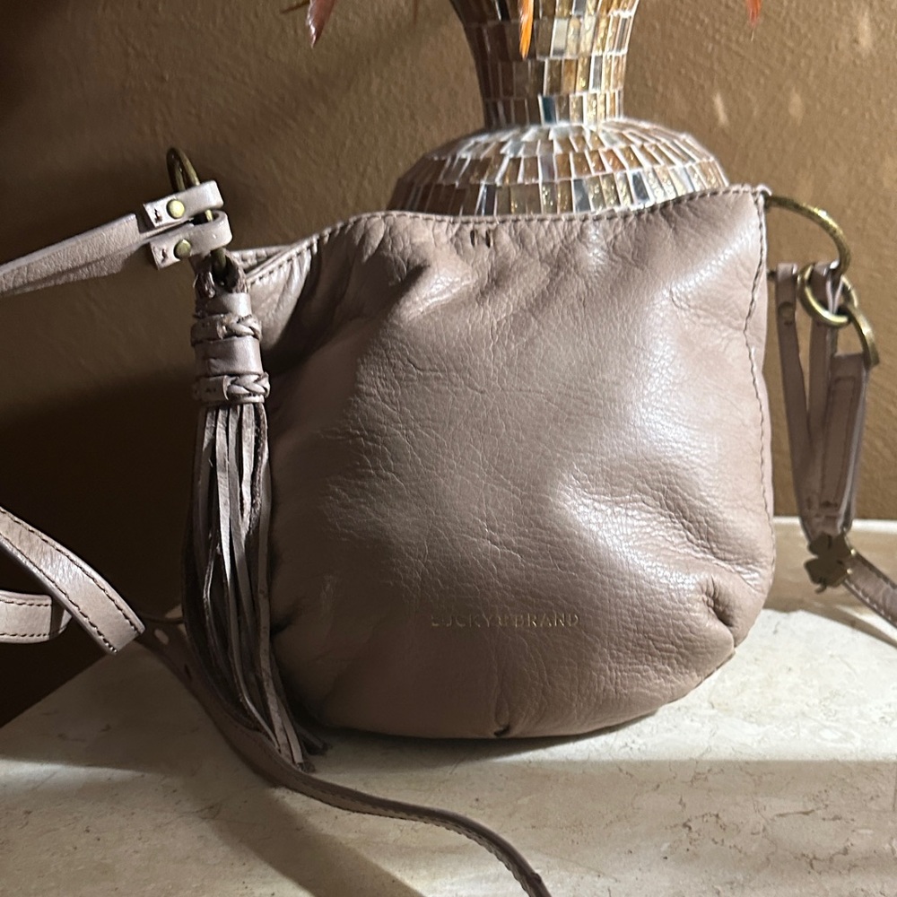 Lucky Brand Brown Leather Crossbody Bag